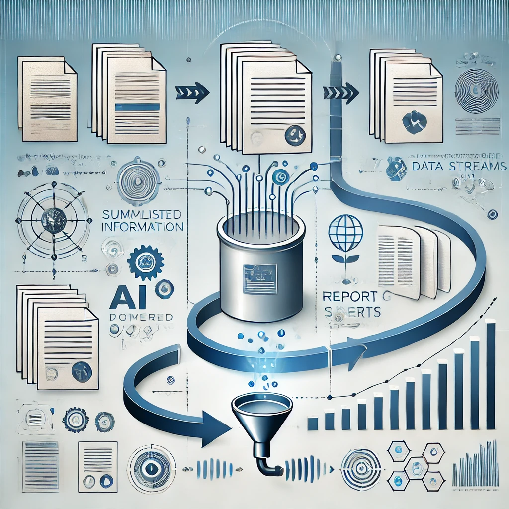 process-process of summarizing complex information